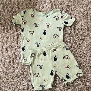 Kyte Baby Avocado Short Pajama Set 5t